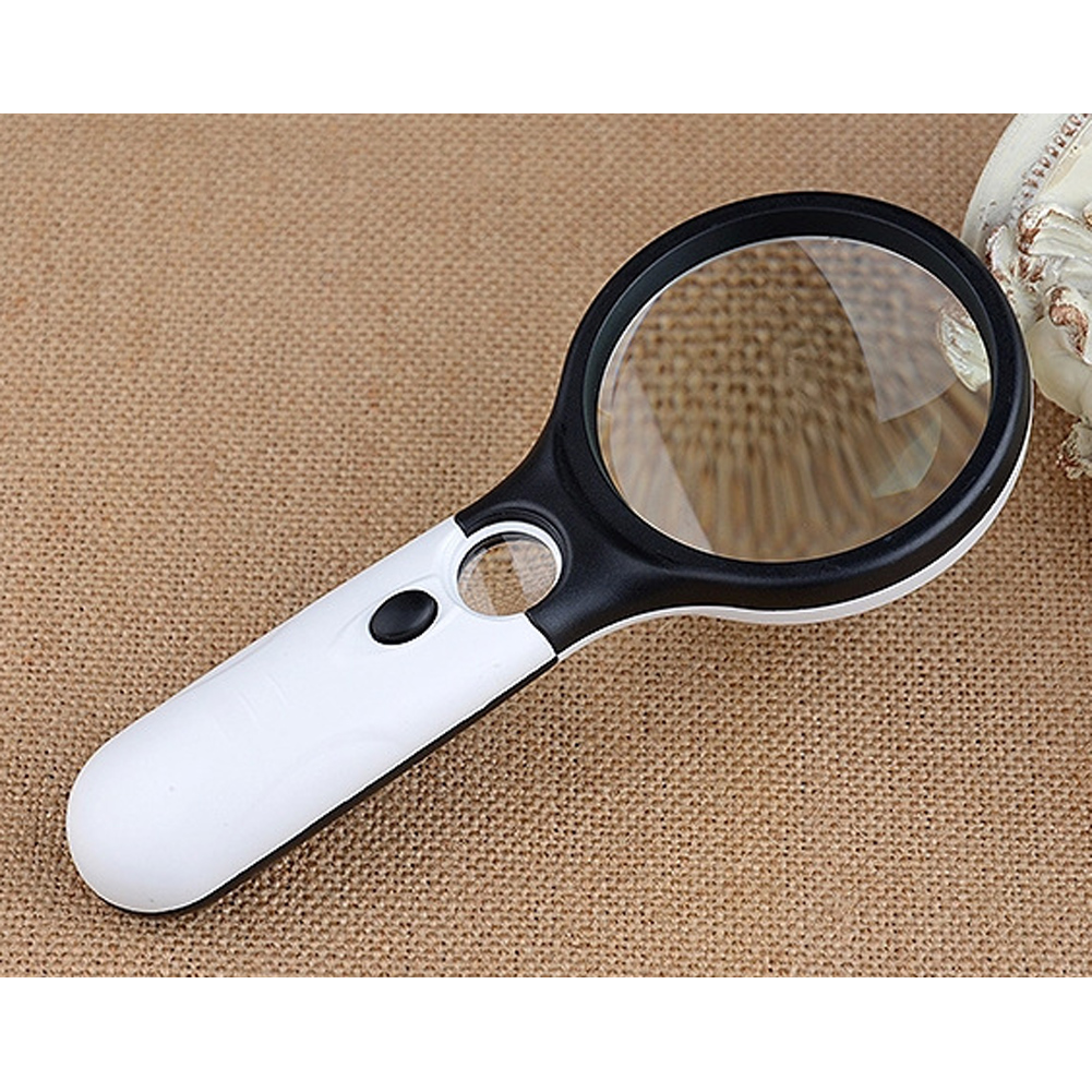 Double Pocket Magnifying Glass with LED Backlight Double Pocket Magnifying Glass with LED Backlight